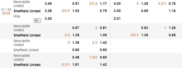 Soi keo chap Newcastle vs Sheffield United hinh 1