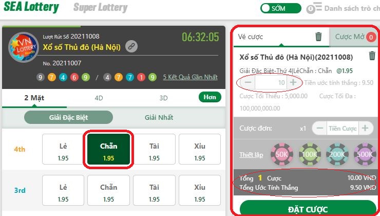 Cach choi Sea Lottery tai Fb88 chi tiet