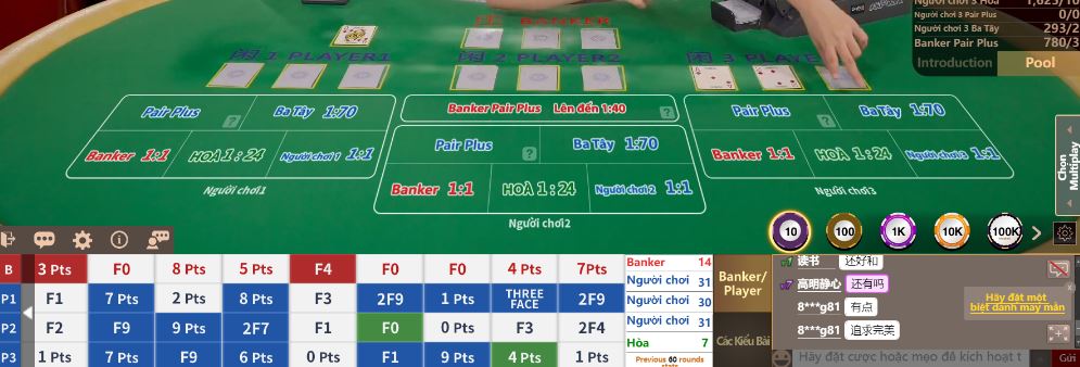 Quy tac choi Three Face 188Bet chi tiet
