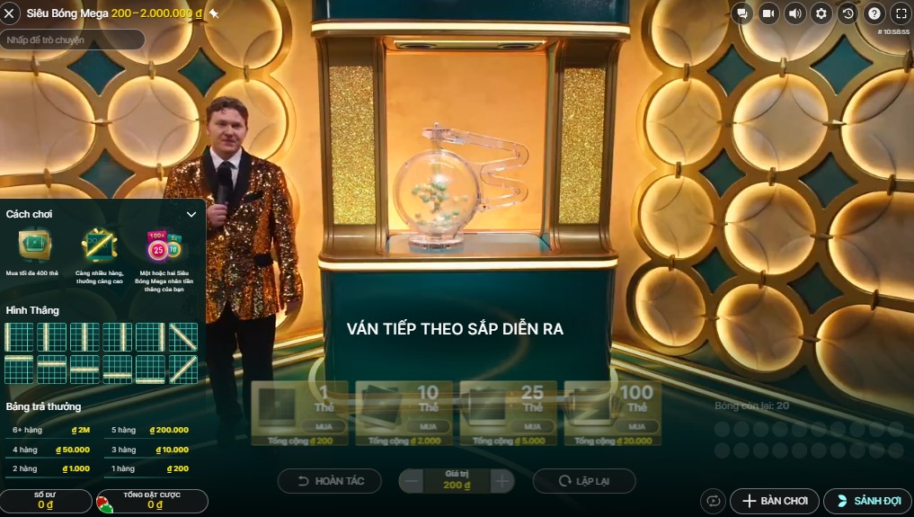 Cach choi Sieu Bong Mega 188Bet