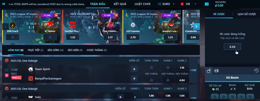 Cach choi ca cuoc dota 2 W88