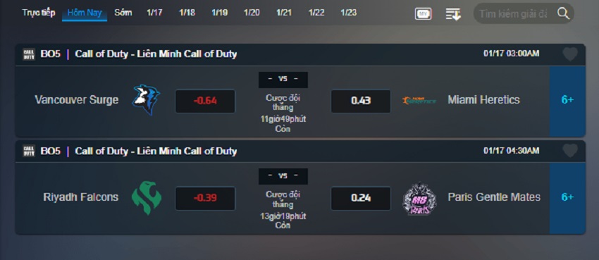 Keo cuoc Call of Duty FB88